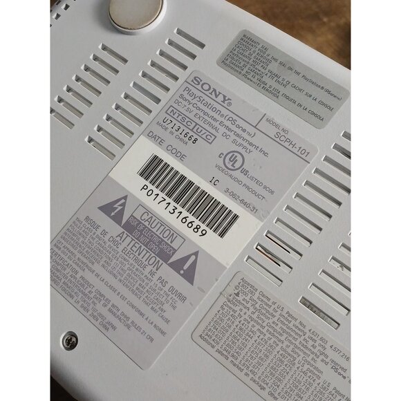 Sony Playstation PS One Slim PS1 PSX Console SCPH-101 OEM Tested & Works - Picture 9 of 9